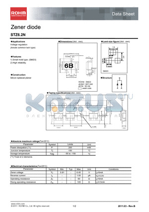 STZ6.2N datasheet - Zener diode