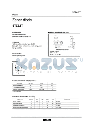 STZ6.8T datasheet - Zener diode