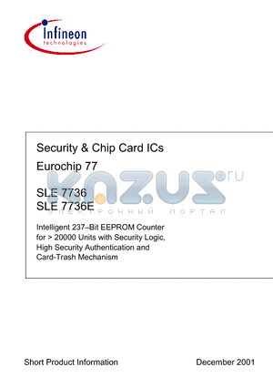 SLE7736-V3C datasheet - Security & Chip Card ICs