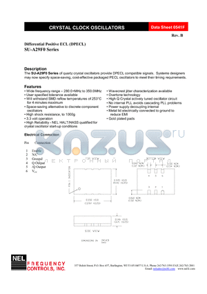 SU-A29F1-FREQ datasheet - Differential Positive ECL (DPECL)