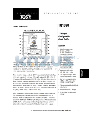 TQ1090 datasheet - 11-Output Configurable Clock Buffer