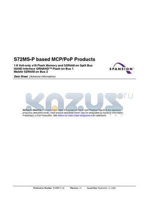 S72MS01GPE0HF04V2 datasheet - based MCP/PoP Products
