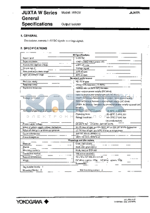 WH0V-62-2 datasheet - Output Isolator