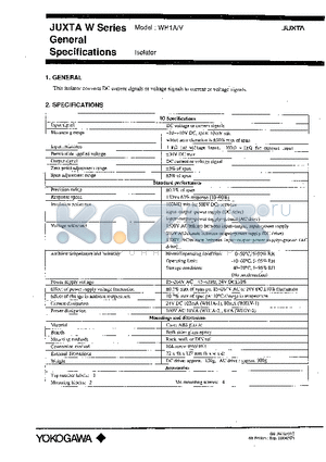 WH1V-55-2 datasheet - Isolator