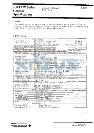 WH2A-2A-2 datasheet - Isolator