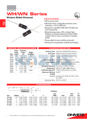 WHC2K5FE datasheet - WH precision series