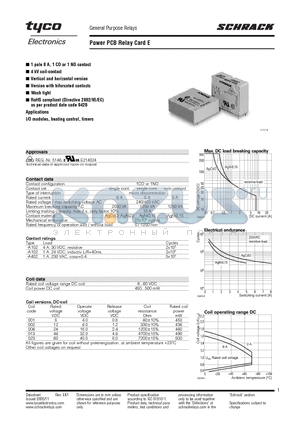 V23057-A0002-B401 datasheet - Power PCB Relay Card E