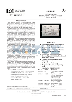 600-90000 datasheet - ALARM COMMUNICATOR TRANSMITTER