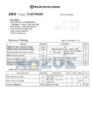 C10T04QH datasheet - Schottky Barrier Diode