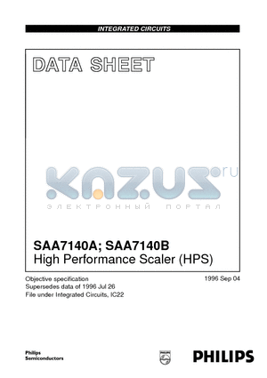 SAA7140B datasheet - High Performance Scaler HPS