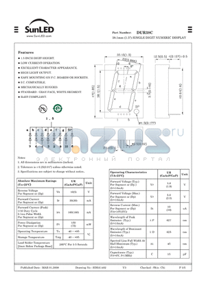DUR38C datasheet - 38.1mm (1.5