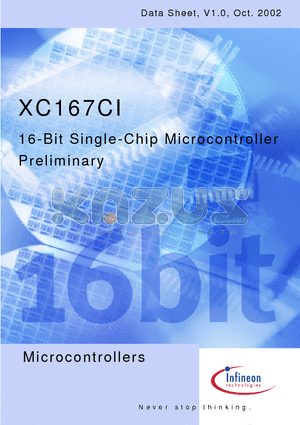 SAB-XC167CI-16F20F datasheet - 16-Bi t Single-Chip Microcontroller Preliminary