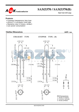 SAM3370_1 datasheet - Dual Color LED Lamp