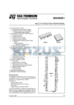 68901Q04 datasheet - MULTI.FUNCTION PERIPHERAL