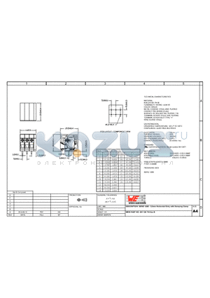69112671 datasheet - SERIE 126B - 5,0mm Horizontal Entry with Stamping Clamp