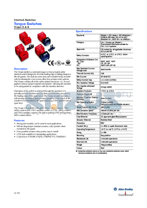 440K-T11456 datasheet - Tongue Switches