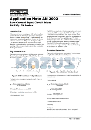 6N138 datasheet - Low Current Input Circuit Ideas