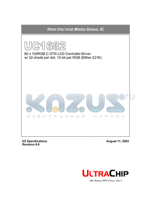 UC1682XFBZ datasheet - HIGH-VOLTAGE MIXED-SIGNAL IC