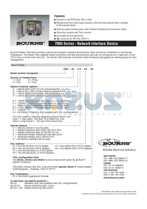 7004-04-DS-A2-R1 datasheet - Network Interface Device