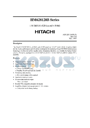 HM628128BLT-7SL datasheet - 1 M SRAM (128-KWORD X 8 BIT)