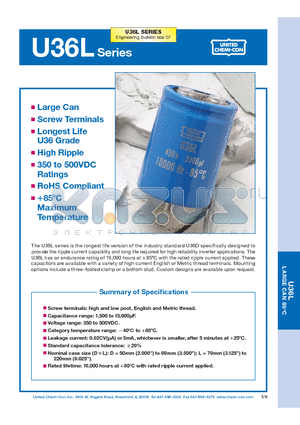 E36L421CPN182ME92M datasheet - Screw Terminals