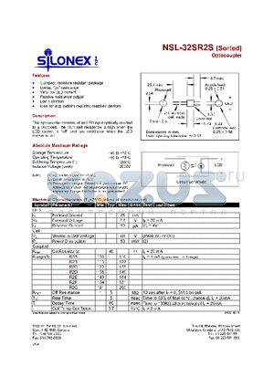 NSL-32SR2S datasheet - OPTOCOUPLER