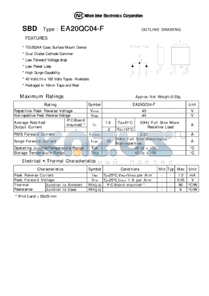 EA20QC04-F datasheet - Schottky Barrier Diode