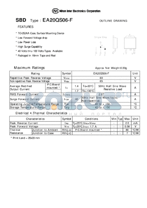EA20QS06-F datasheet - Schottky Barrier Diode