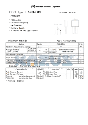 EA20QS09 datasheet - Schottky Barrier Diode