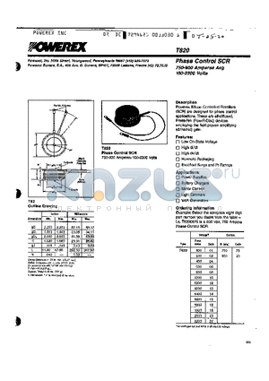 82012 datasheet - Phase Control SCR (750-900 Amperes Avg 100-2200 Volts)