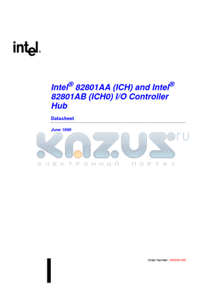 82801AB datasheet - 82801AB (ICH0) I/O Controller Hub