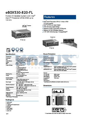 EBOX530-820-FL datasheet - Ultra slim and compact design