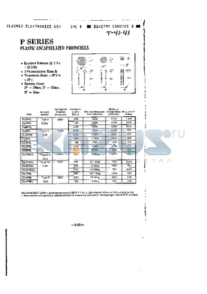 CL5P4M datasheet - PLASTIC ENCAPSULATED PHOTOCELLS