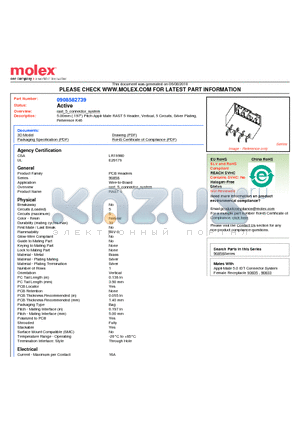 90858-2739 datasheet - 5.00mm (.197