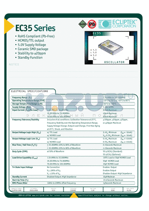 EC3520TTSY-30000MTR datasheet - OSCILLATOR