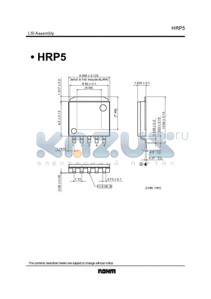 HRP5 datasheet - LSI Assembly