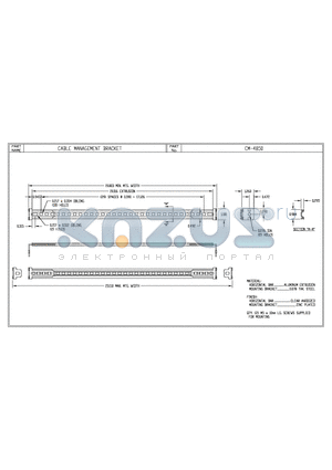 CM-4850 datasheet - CABLE MANAGEMENT BRACKET