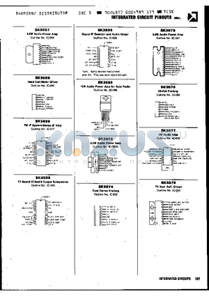 SK3875 datasheet - 5.8W AUDIO POWER AMP