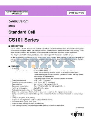 CS101 datasheet - Standard Cell