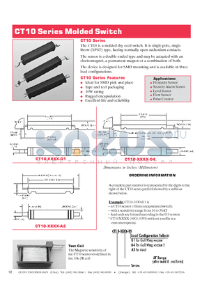 CT10-303-A2 datasheet - Molded Switch