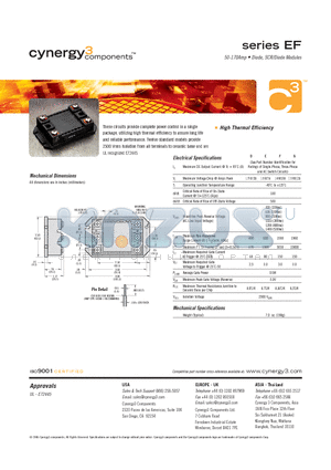 EFG02GF datasheet - 50-170Amp  Diode, SCR/Diode Modules