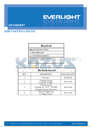 EHP-C04-NT01A-P01-TR datasheet - Small & compact package and with high efficiency