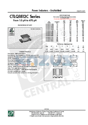 CTLQ1812C-2R2M datasheet - Power Inductors - Unshielded