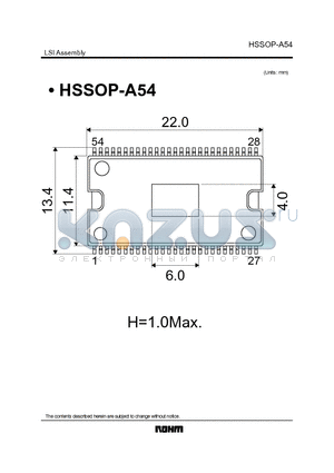 HSSOP-A54 datasheet - LSI Assembly
