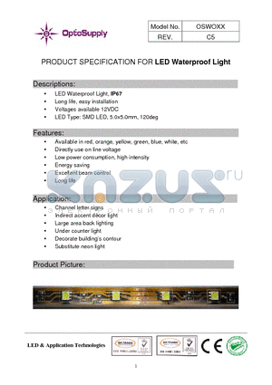 OSWOB5 datasheet - LED Waterproof Light