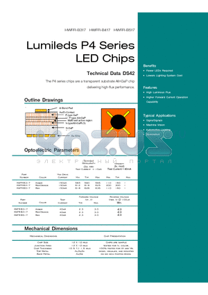 HWFR-B517 datasheet - Lumileds P4 Series LED Chips