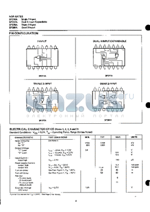 SP380 datasheet - NOR GATES