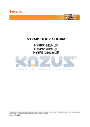 HY5PS12421LF datasheet - 512Mb DDR2 SDRAM