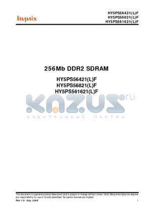 HY5PS56421LF-E4 datasheet - 256Mb DDR2 SDRAM