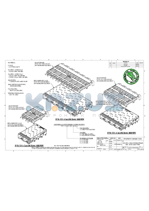 P-U77-CX61M-X081 datasheet - 1XN SFP CAGE SPRINGFINGER EMI, WITH LIGHT PIPE